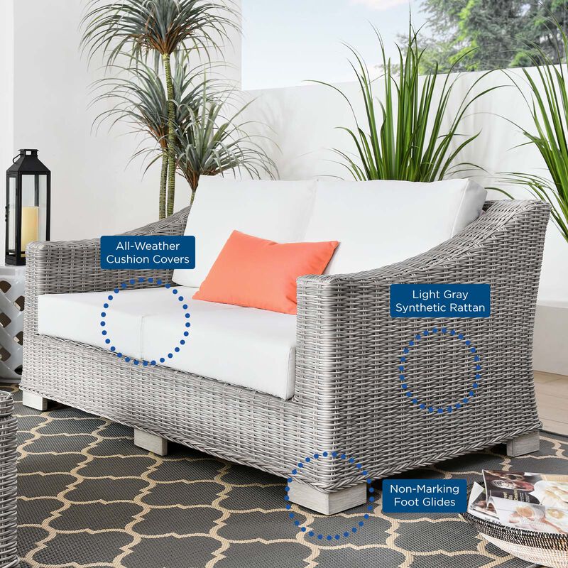 Modway - Conway Outdoor Patio Wicker Rattan Loveseat