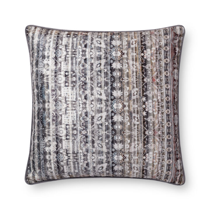 Loloi II P0706 Grey 22"x22" Pillow