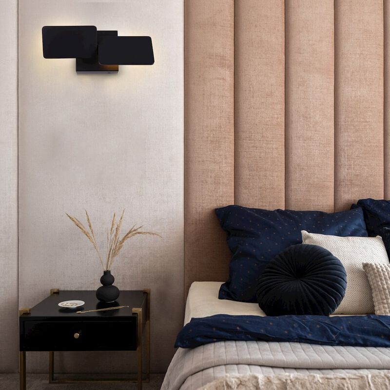 VONN Lighting Rotative Up-Down Integrated LED Wall Sconce Light in Black