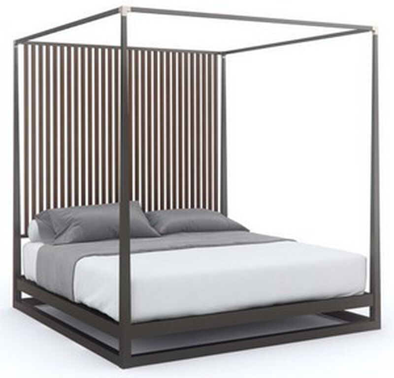 Pinstripe Queen Bed