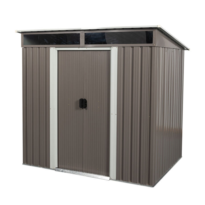 6FT X 5FT Outdoor Metal Storage Transparent Plate