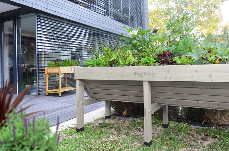 Medium Classic Raised Planter VegTrug - Gray Wash (FSC 100%)
