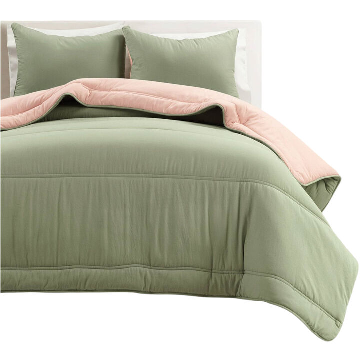 Reversible Quilted Comforter Set – Lightweight, Soft, and Breathable