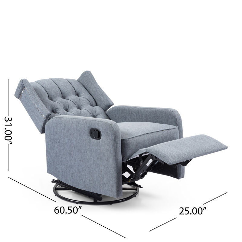 Merax Manual Recliner Chair with 360-Degree Swivel