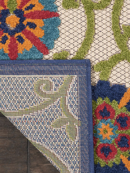 Aloha ALH19 Blue/Multicolor 2'3" x 12' Rug