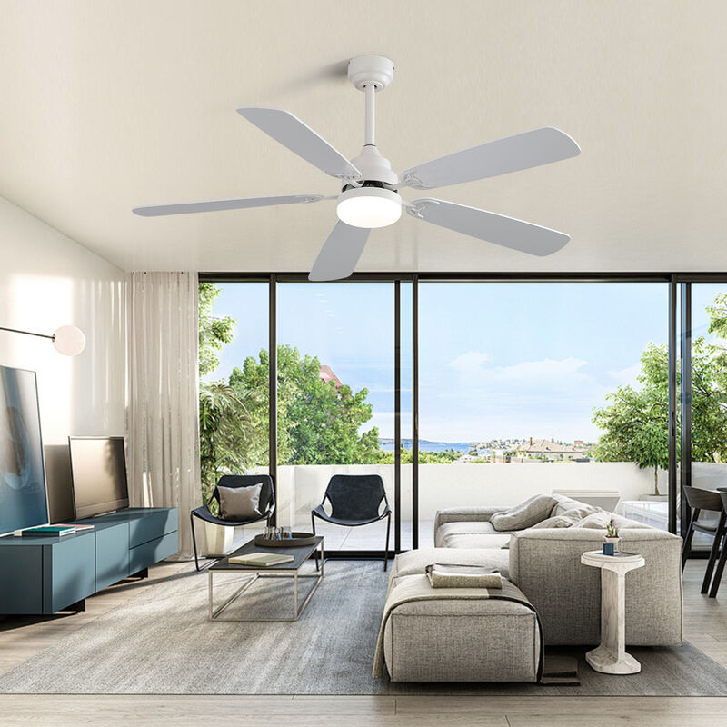 Modern Indoor Ceiling Fan with Light & Remote Sleek & Quiet Home Cooling Solution