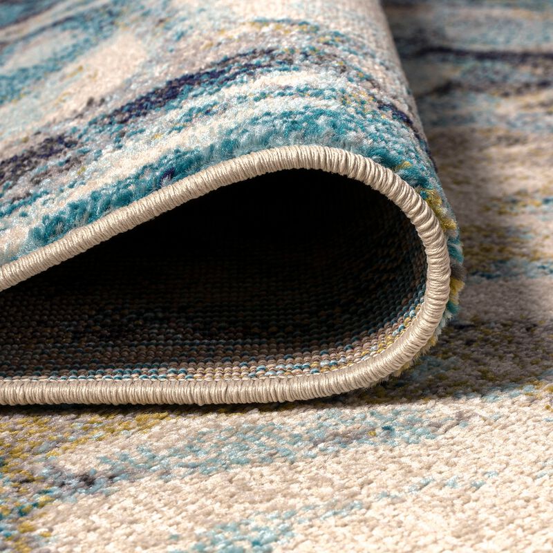 Pebble Marbled Abstract Area Rug