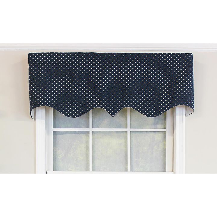 RLF Home Passat Regal Valance Ecru. 3" Rod Pocket 50"W x 17"L