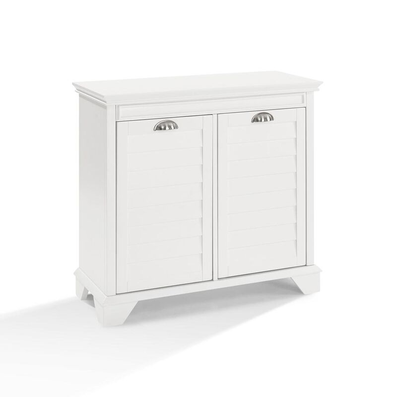 Crosley Furniture Lydia Linen Hamper White
