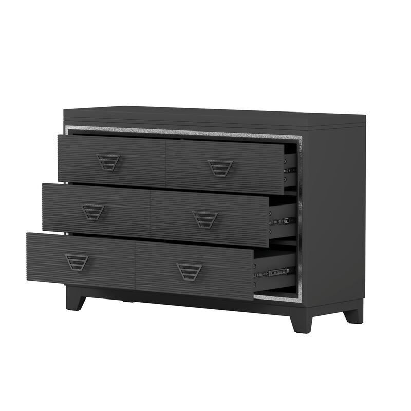 Merax Elegant Dresser Cabinet with 6 Drawers