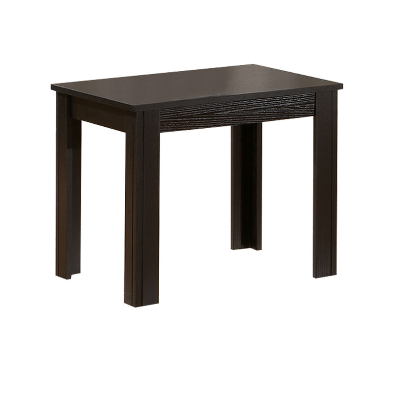 3 Piece Occasional Table Set, 1 Coffee Table, 2 End Tables, Brown Wood-Benzara