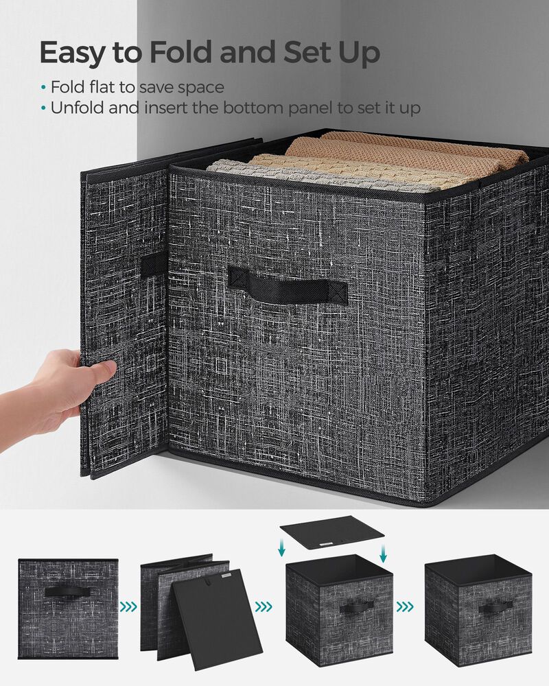 Set of 8 Storage Cubes for Versatile Organization and Space-Saving Storage