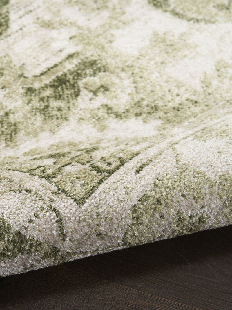 Astra Machine Washable ASW12 Ivory/Green 9' x 12' Rug