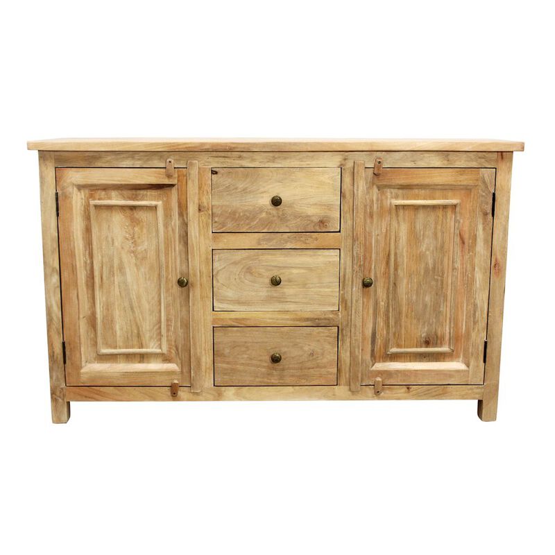 Alex Hamilton Bayside 60 3-Drawer 3-Door Sideboard in Natural Finish