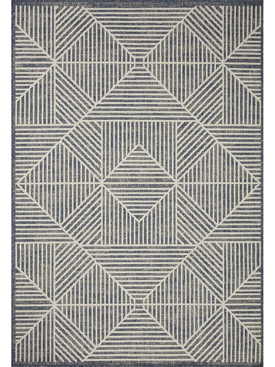 Rainier Denim/Ivory 9'2" x 12'2" Rug