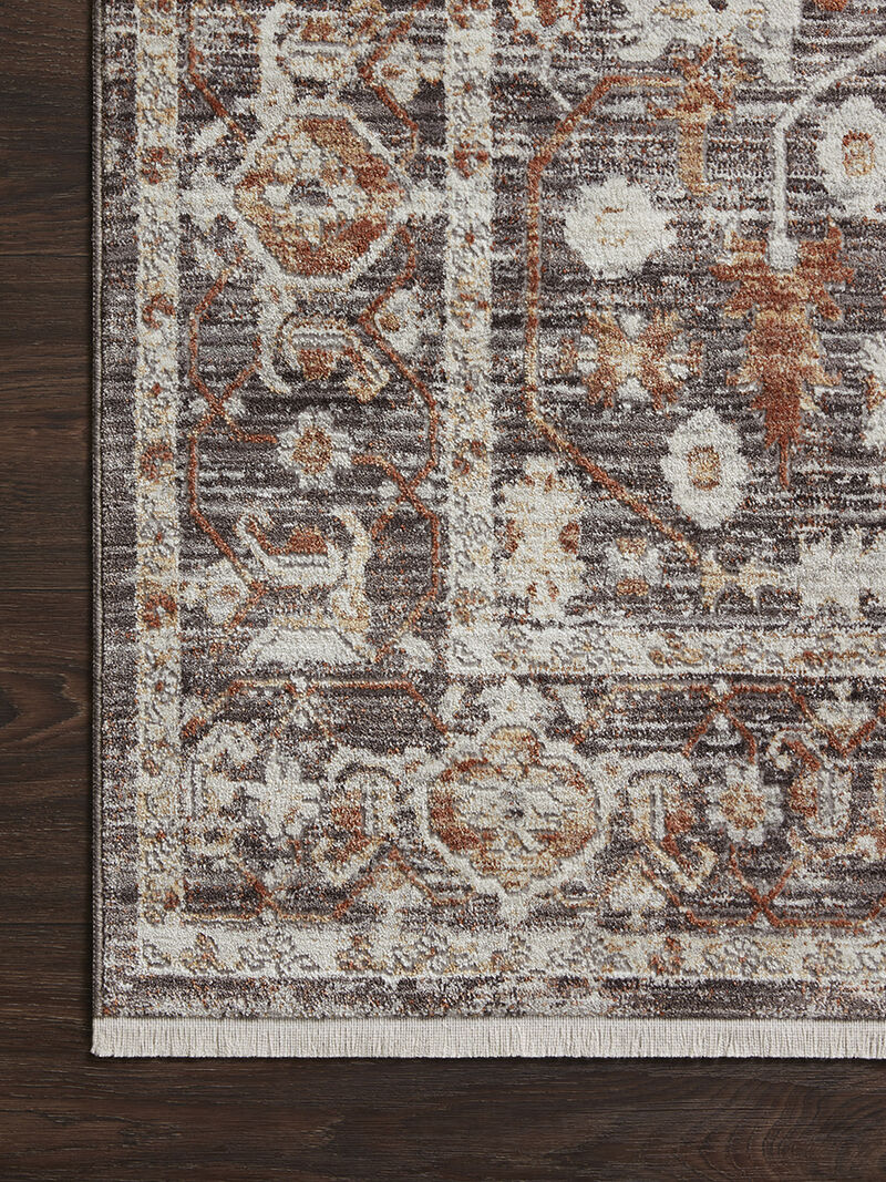 Bonney BNY07 Charcoal/Spice 7'10" x 10'2" Rug