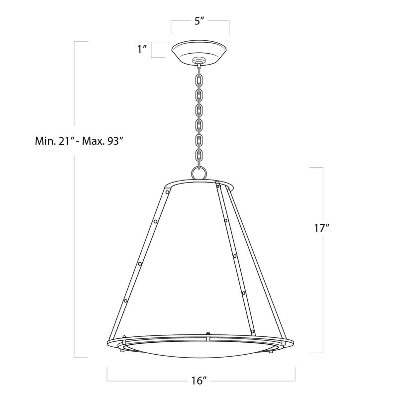 French Maid Chandelier Small