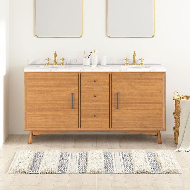 INK+IVY Woven Texture Stripe Bath Rug