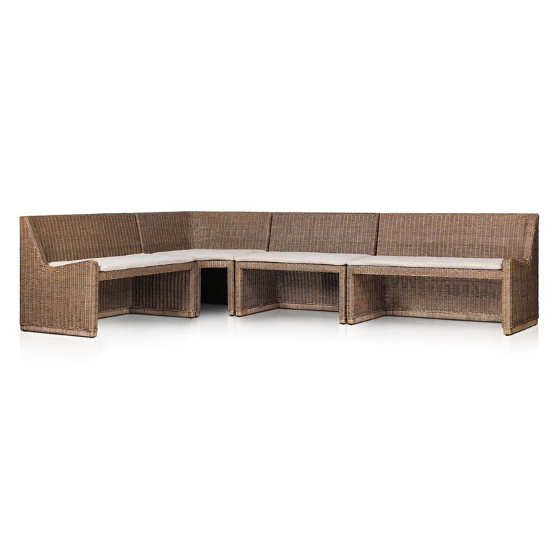 Senna 121" L-Shaped Dining Banquette