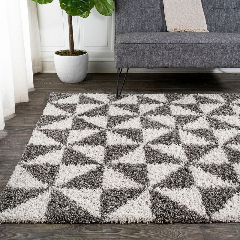 Alcudia Geometric Shag Area Rug
