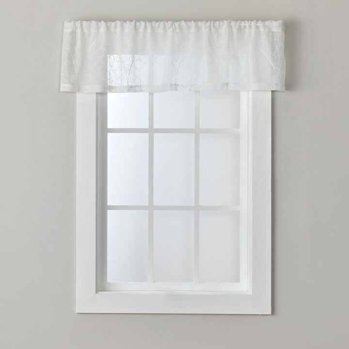 SKL Home By Saturday Knight Ltd Isabella Lace Valance - 56X13", White
