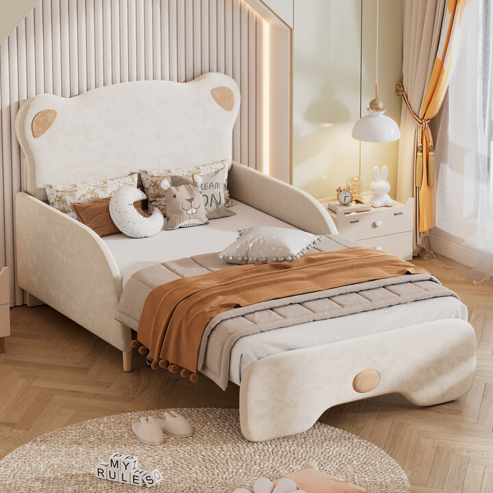 Merax Upholstered Stretchable Platform Bed Sofa Bed