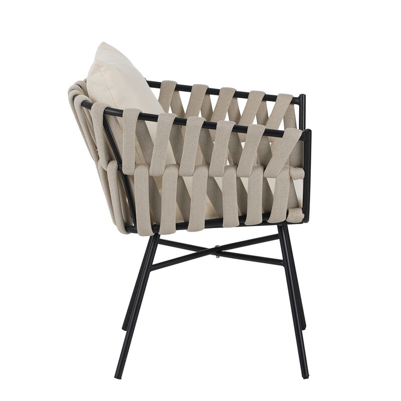 Merax Outdoor Patio Dining Table Chairs Set
