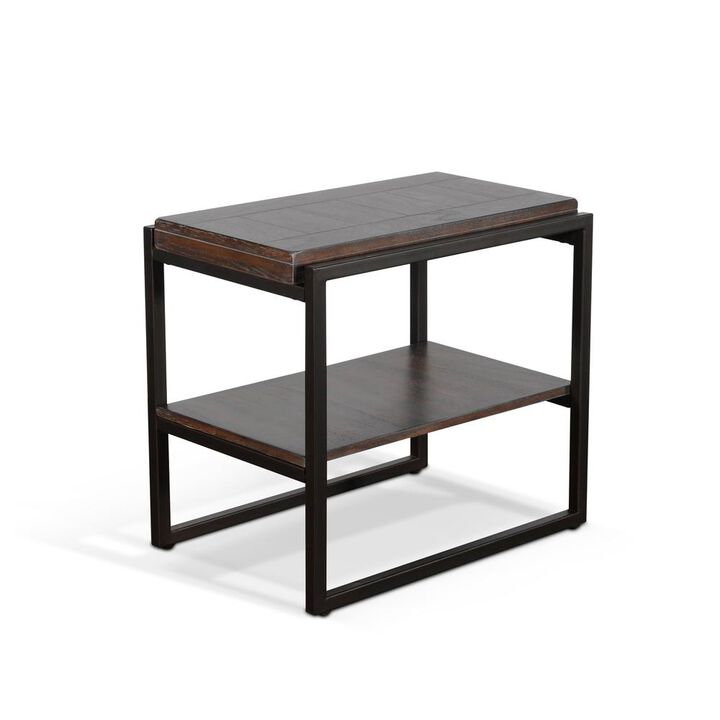 Sunny Designs French Metal Sled Base Chair Side Table