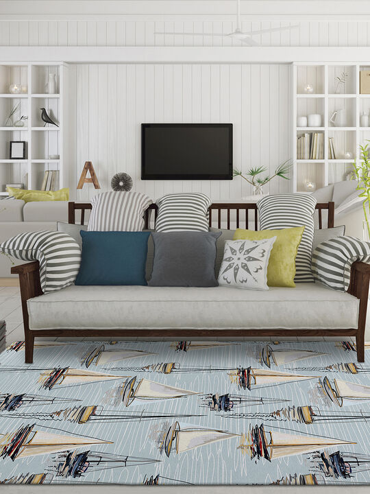 Harbor HA8 Sky 3' x 5' Rug