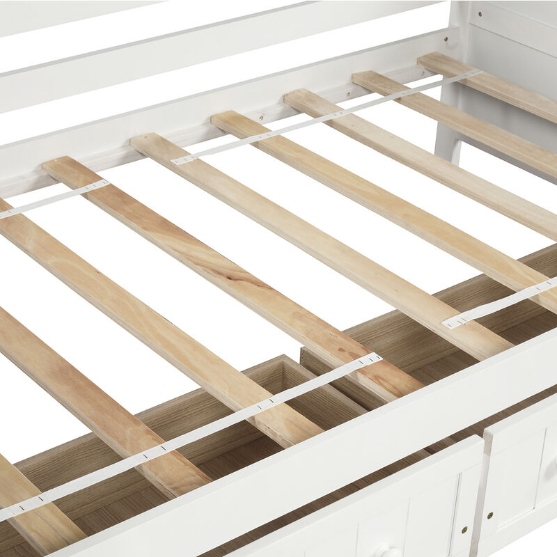 Merax Wooden Daybed with Trundle Bed