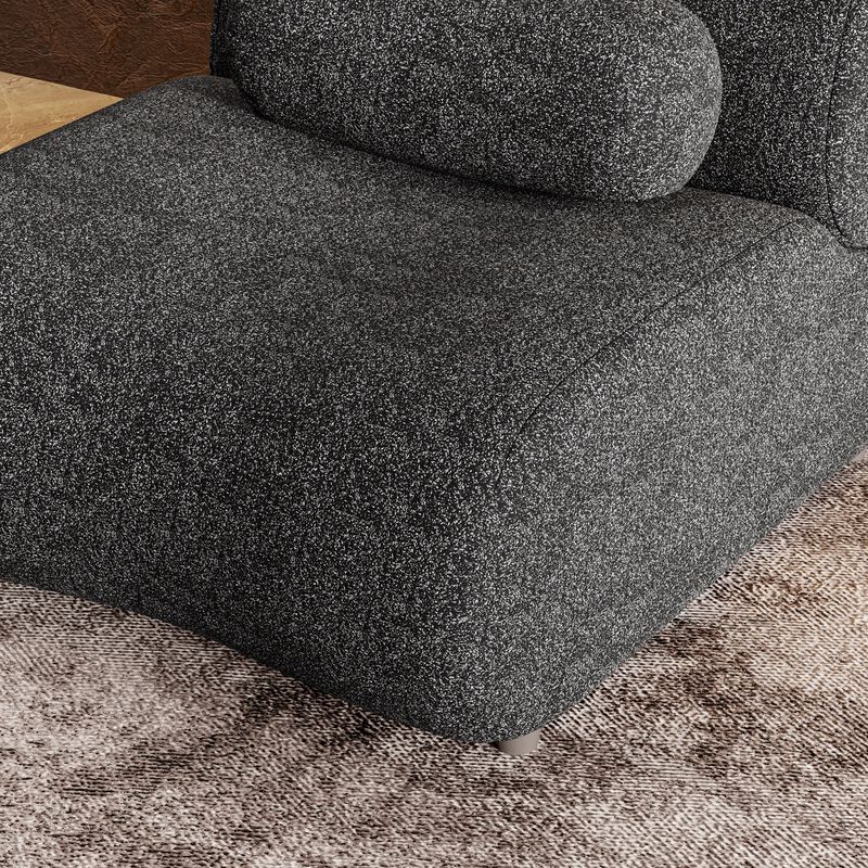 Merax  Chenille Sofa Couch with 70° Reclined Backrest