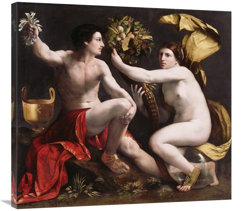 Allegory of Fortune-Canvas Art-36x33.48