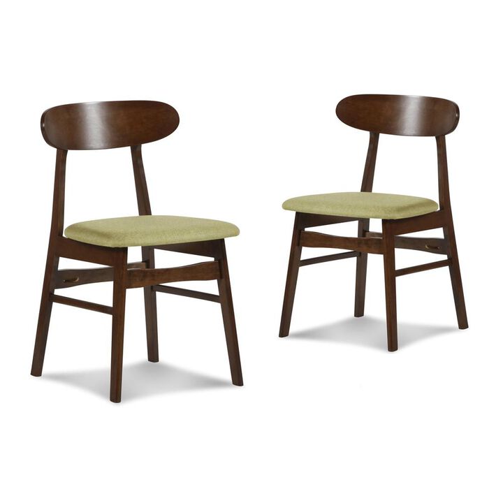 New Classic Furniture Furniture Morocco Dining Chair with Cushion- Set of 2- Green