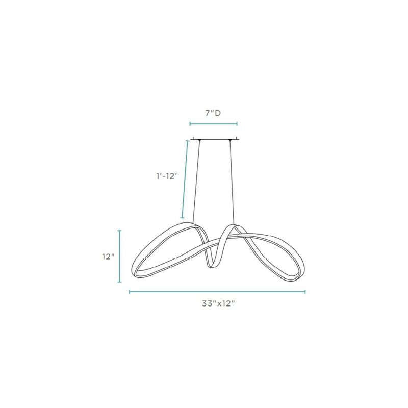 Lisbon Chandelier Chrome Metal Integrated LED Dimmable