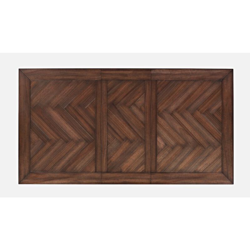 Jofran Herringbone Distressed Acacia Counter Height 78 Dining Table