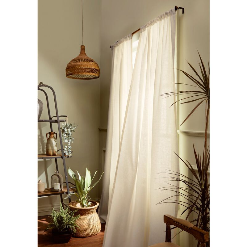 Solino Home 100% Pure Linen Curtain | Linen for Thanksgiving, Christmas