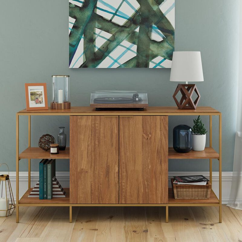 Sauder International Lux Entertain Credenza Sm