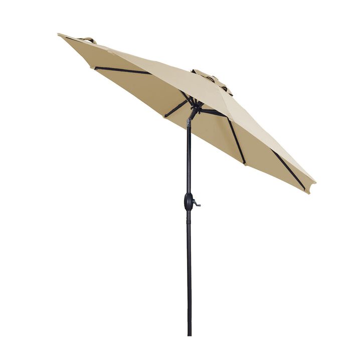 Mondawe 9ft Patio Umbrella Outdoor Umbrella Patio Market Umbrella with Push Button Tilt and Crank