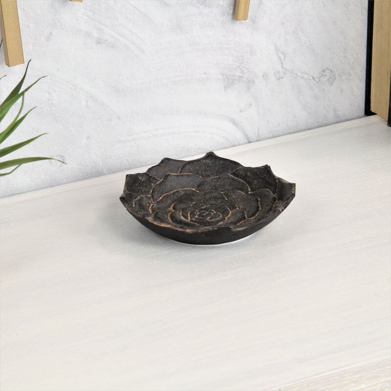 Ellis Cast Iron Table Decor - Lotus