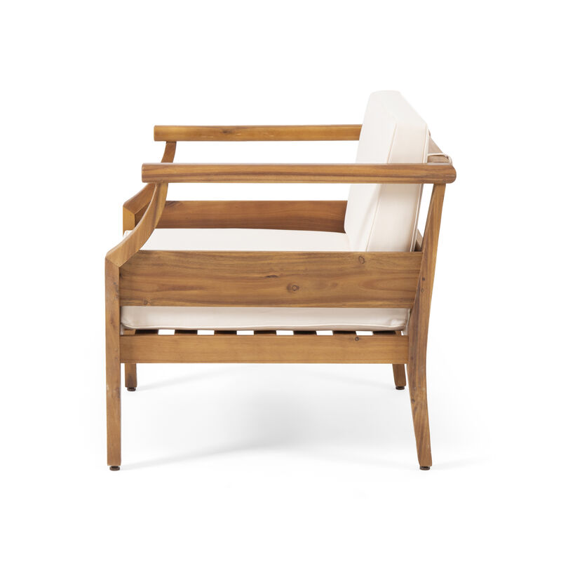 Merax Wooden Frame Club Chair for Indoor Outdoor