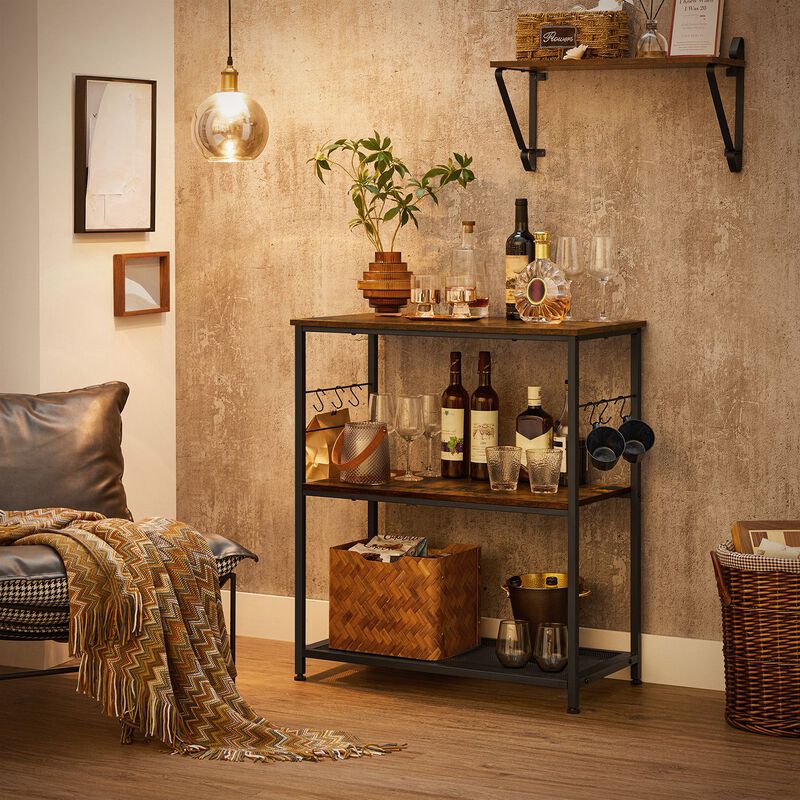 Versatile Metal Baker’s Rack for Kitchen Storage and Organization