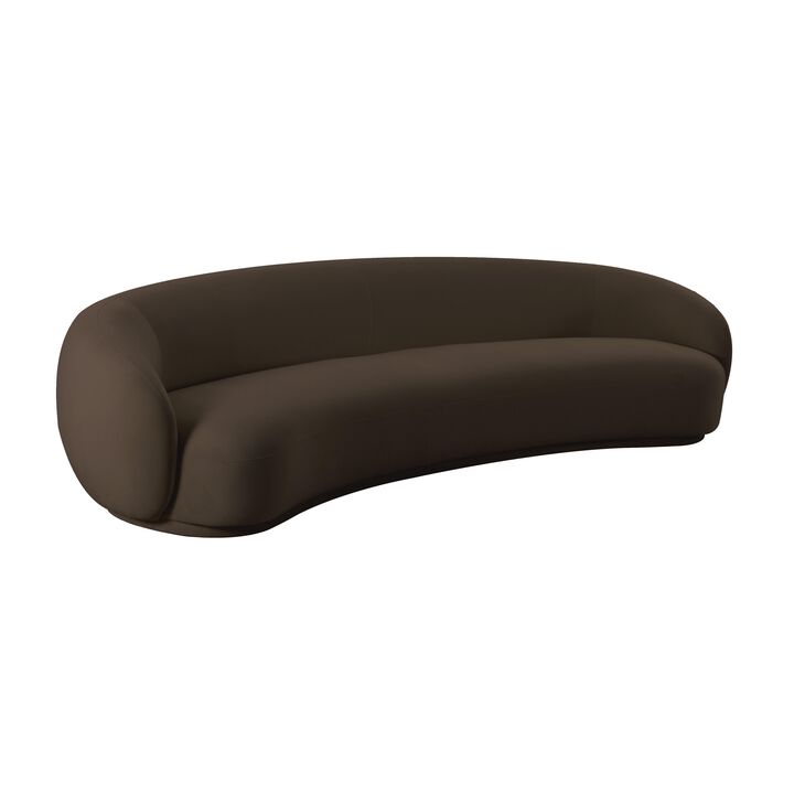 Kendall Chocolate Brown Velvet Sofa