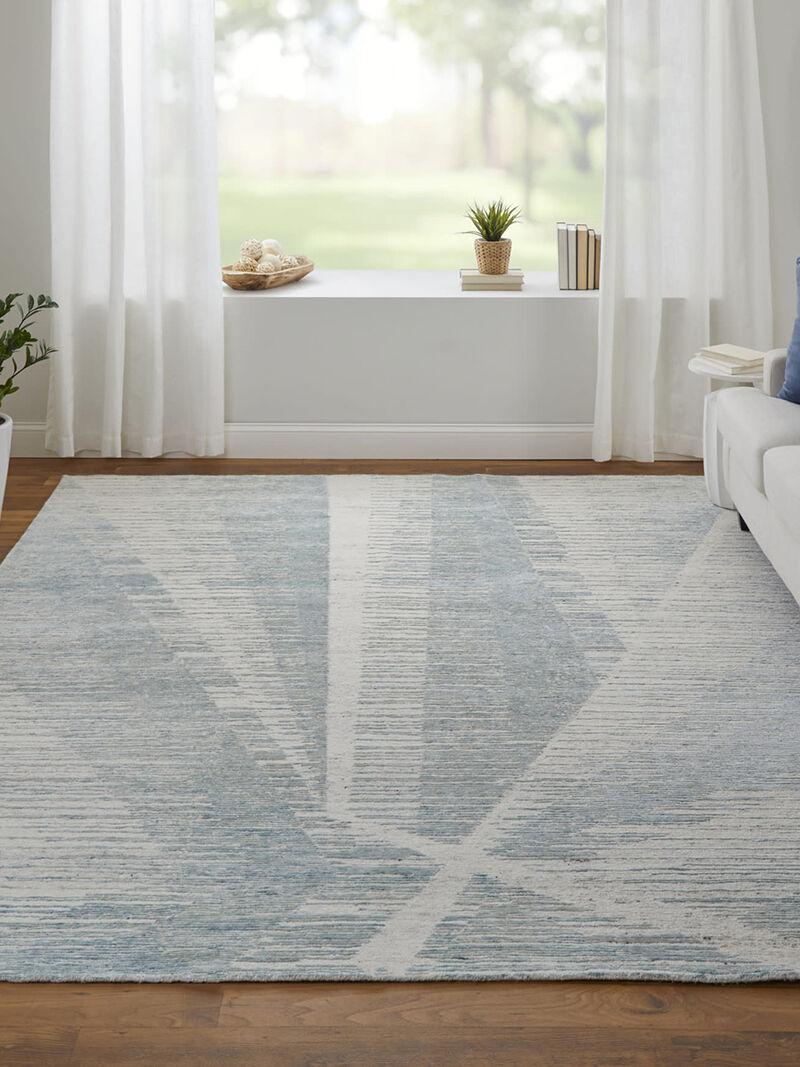 Brighton 69CHF 3' x 5' Blue/Ivory/Silver Rug