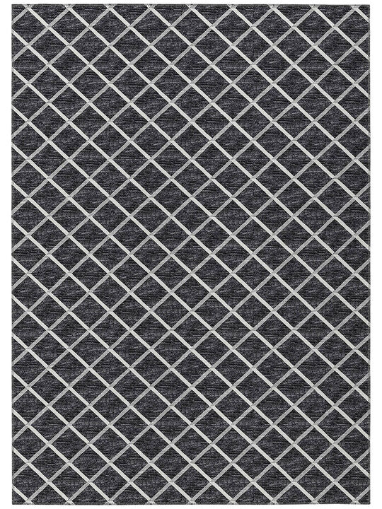 York YO1 Black 3' x 5' Rug