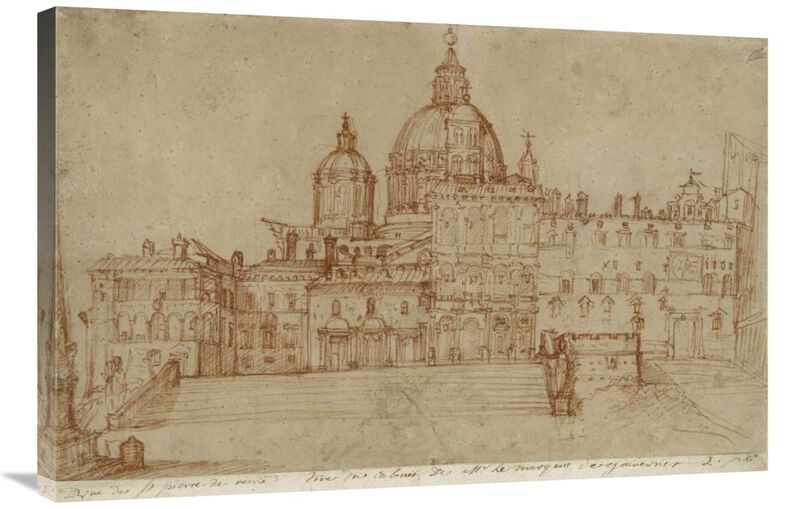 View of Saint Peters, 1603-Canvas Art-36x24