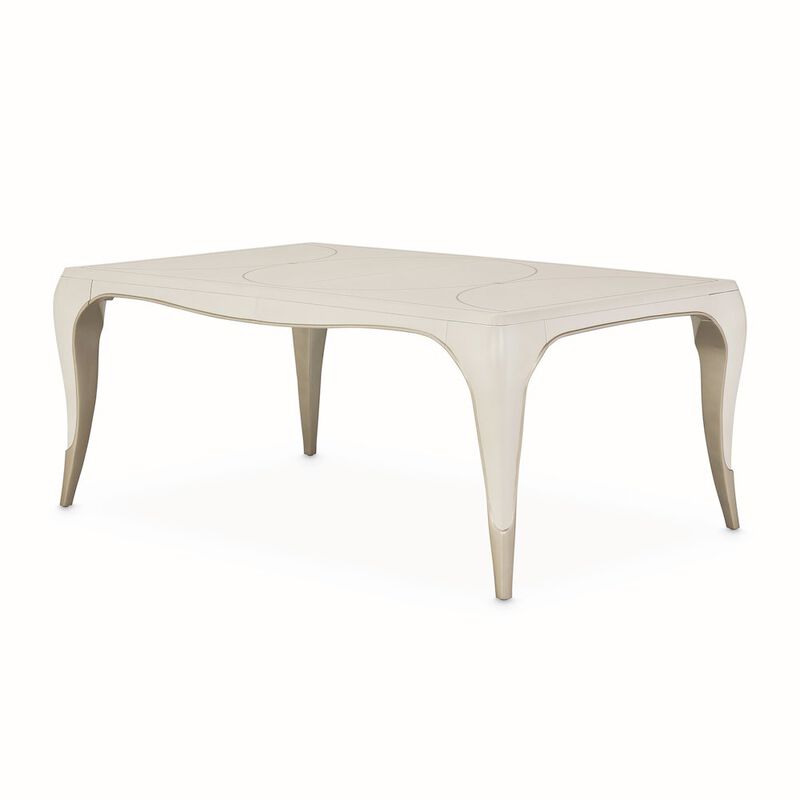 Michael Amini London Place Rectangular Dining Table - Creamy Pearl