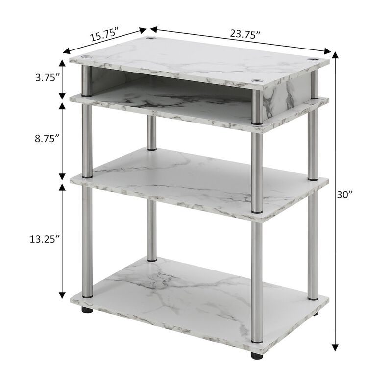 Convenience Concepts Designs2Go No Tools Printer Stand with Shelves