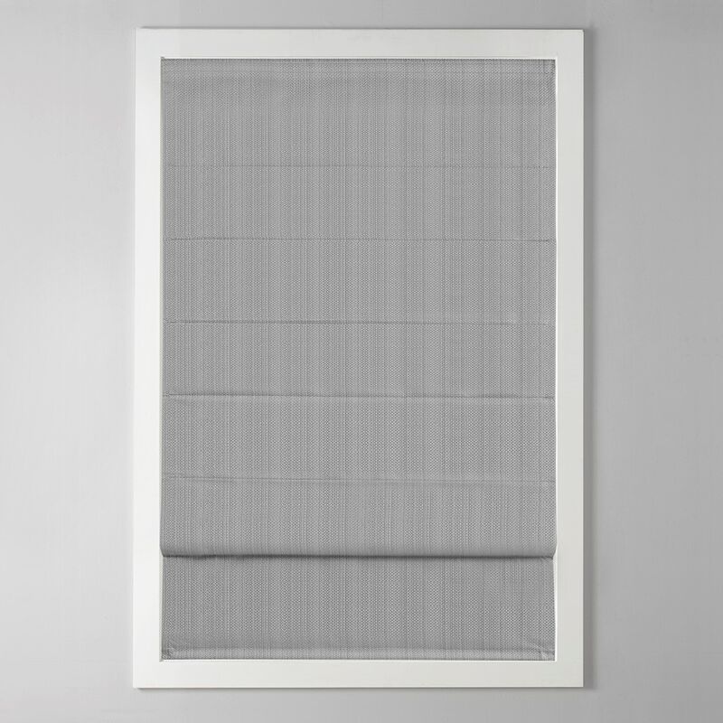 Gracie Mills Calyx Textured Room Darkening Cordless Roman Window Shade - 33x64"
