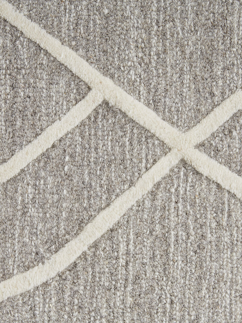 Euclid T8004 Gray/Ivory 8' x 10' Rug By Thom Filcia