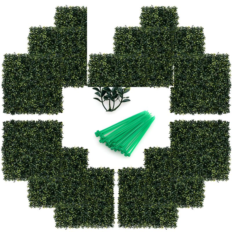 12 Pieces Artificial Peanut Leaf Hedges Panels